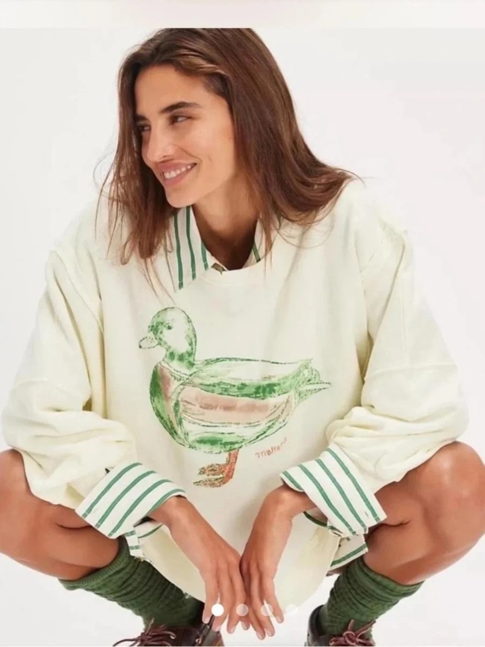 Free People Camden Pullover - Mallord Duck